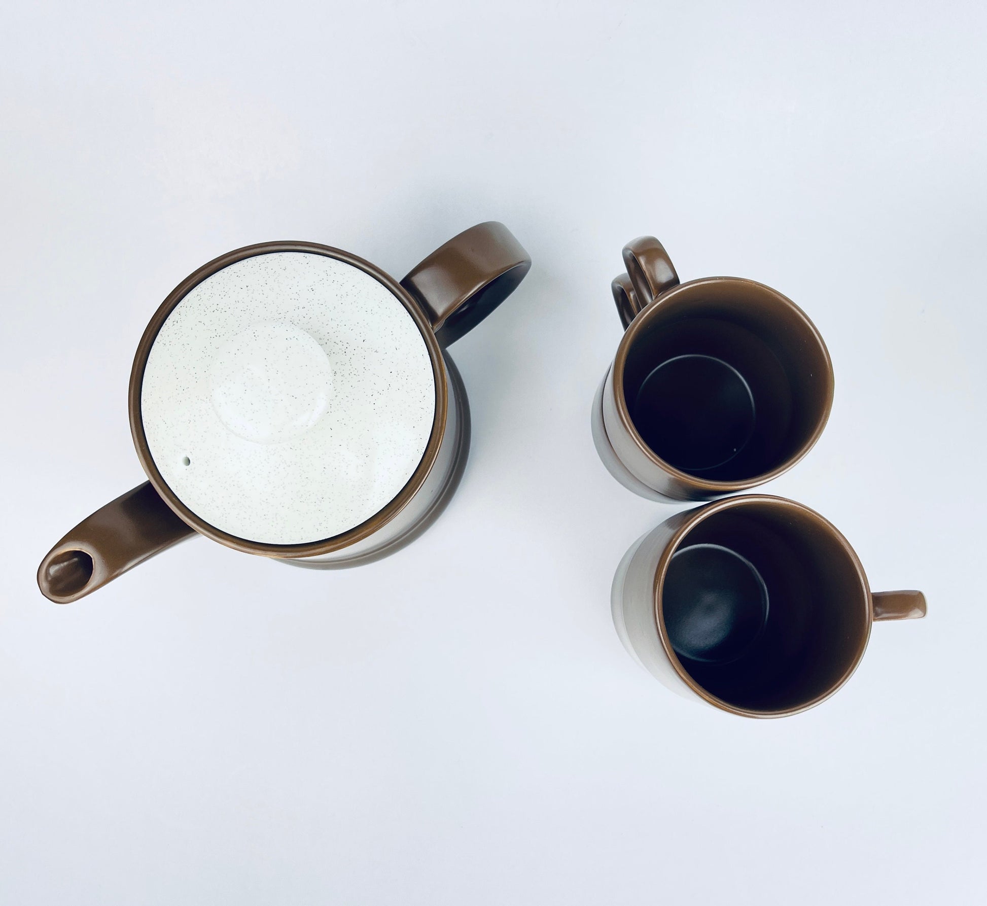 Product image for 'vintage ceramic tea kettle mug set made in england by woods' (view 48b72c)