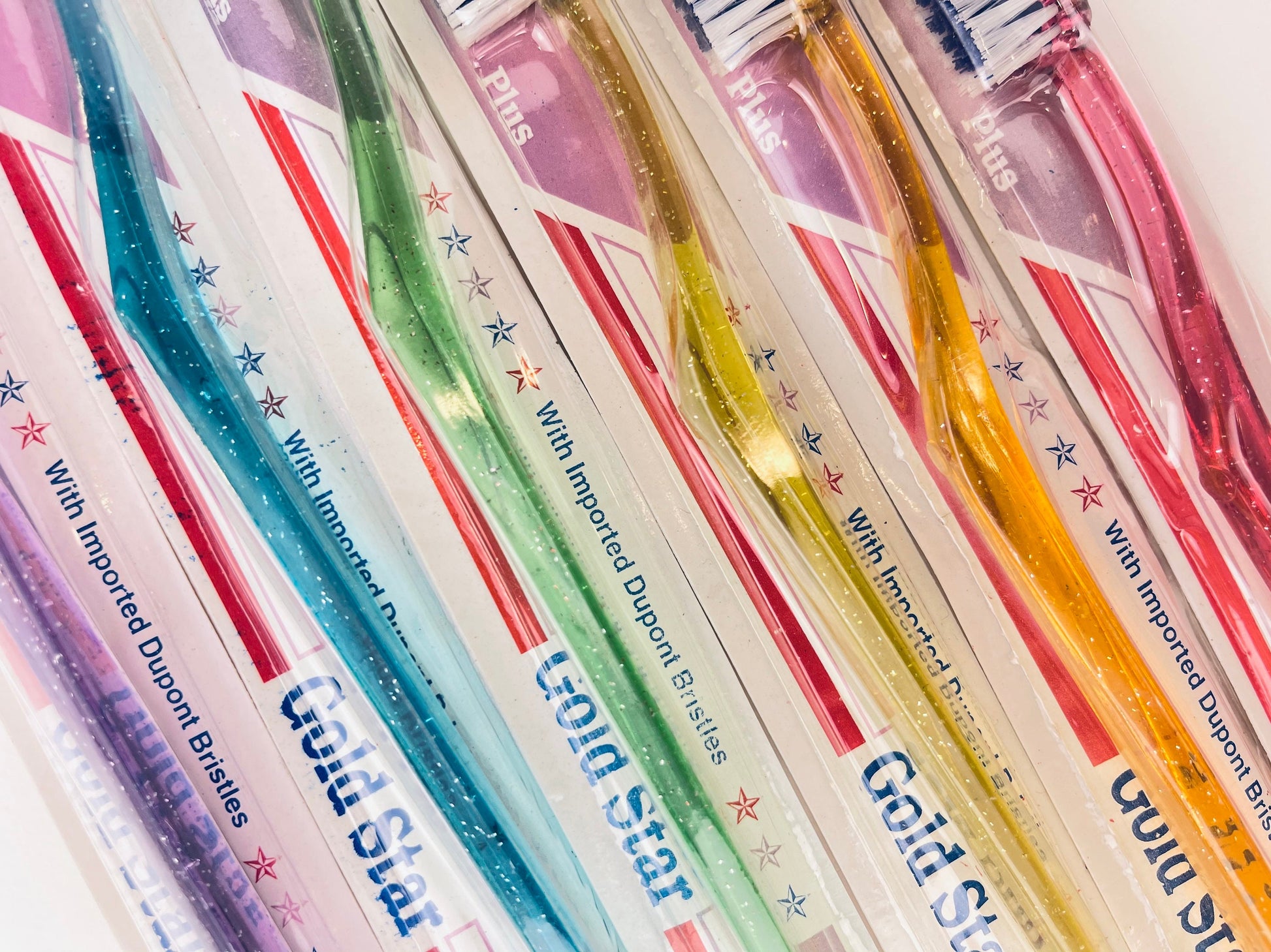 Product image for 'vintage gold star tooth brush new set of forty 40 sets sold separately' (view 0ba299)