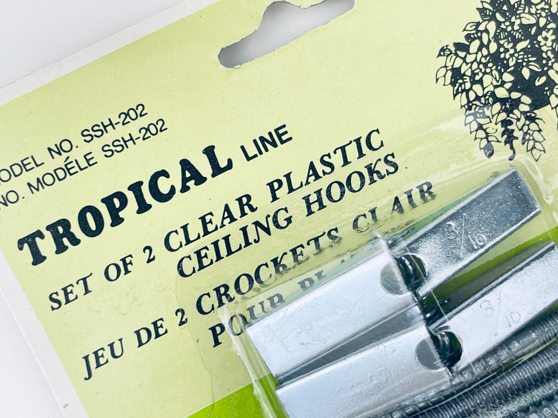Product image for 'vintage brass ceiling plant hangers new old stock nos set of two 2' (view ec35fc)