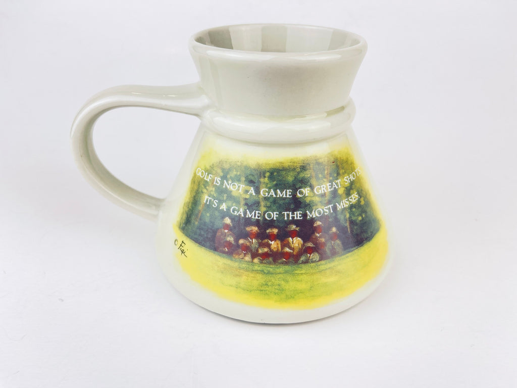 Product image for 'vintage otagiri ceramic no drip travel coffee mug golfer gift designed by figi' (view 13d465)