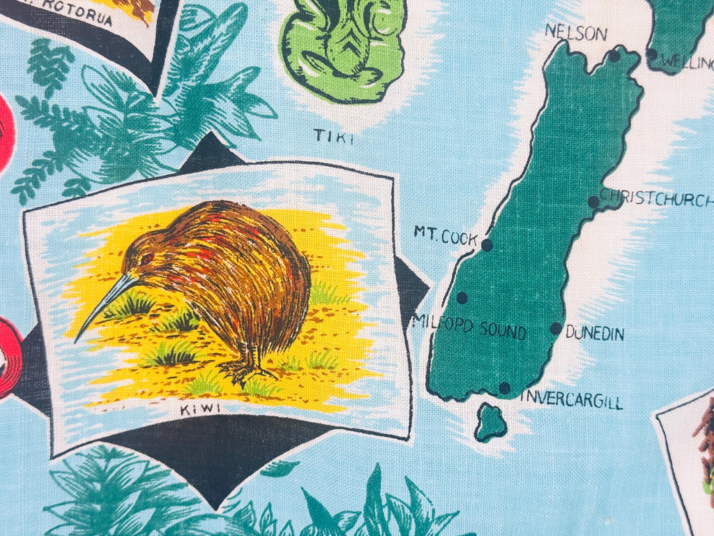 Product image for 'vintage new zealand linen kitchen tea towel new zealand souvenir' (view 04fd77)