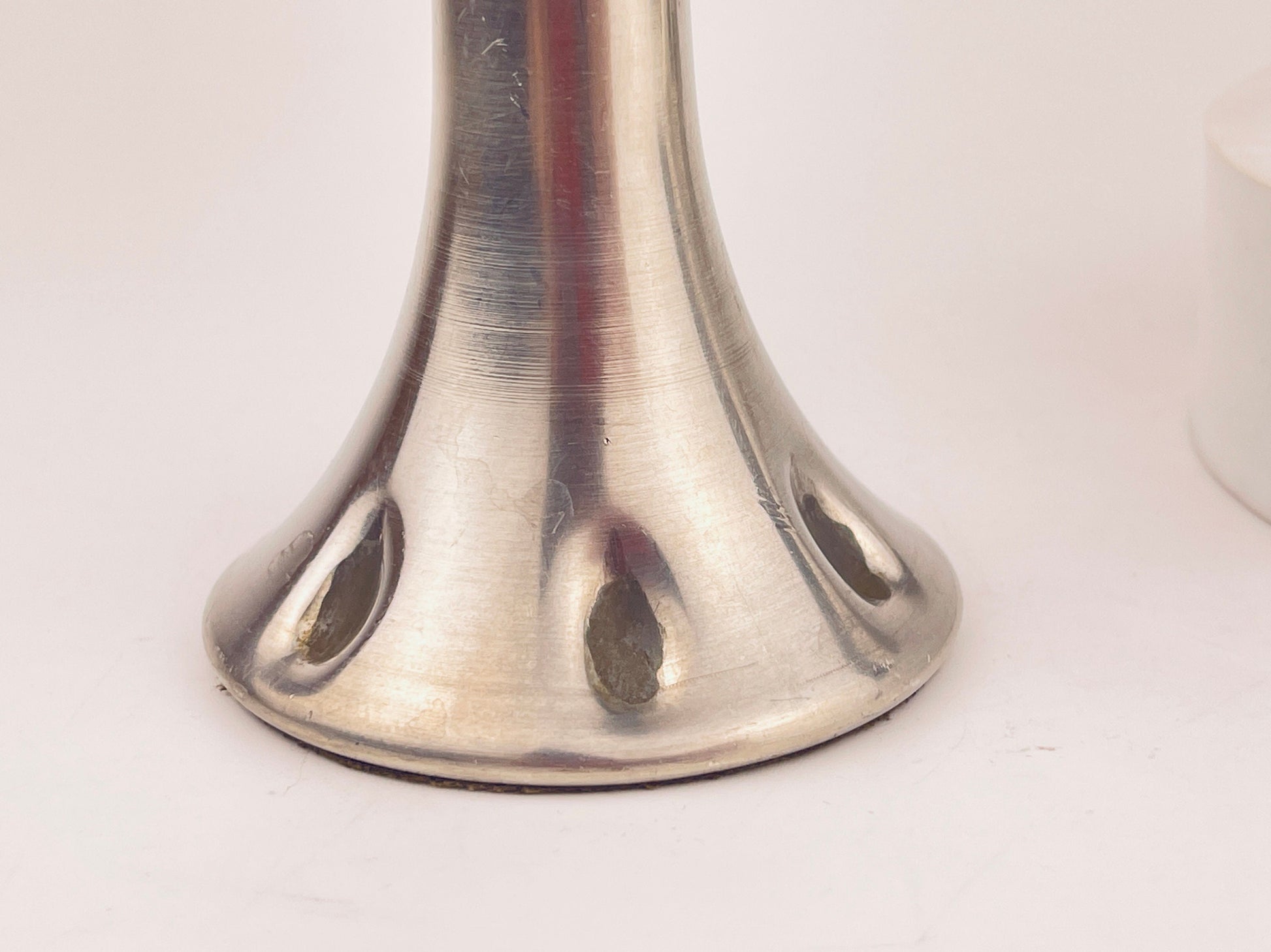 Product image for 'vintage pewter silver candle stick holders set of two 2 made in norway by gullsmedservise' (view 77d563)