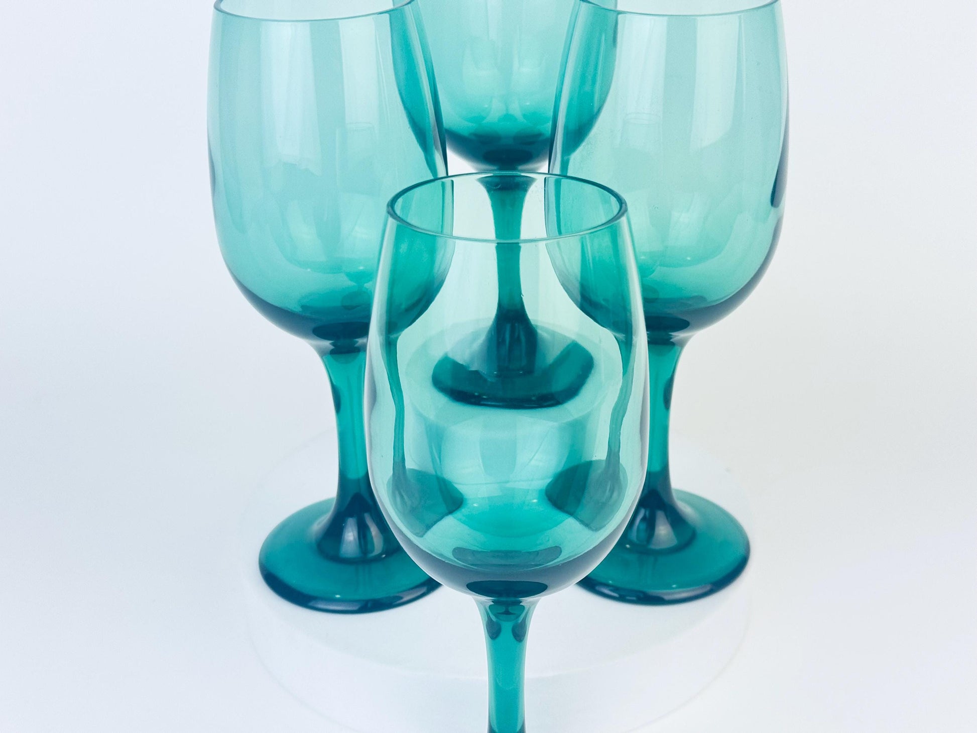 Product image for 'vintage juniper green libbey wine glasses sets sold separately' (view b2c997)