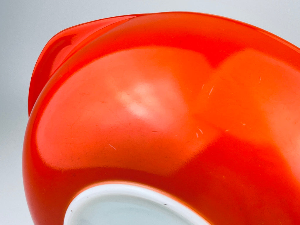 Product image for 'vintage red milk glass pyrex casserole dish 024 2 qt made in usa' (view b4aaab)