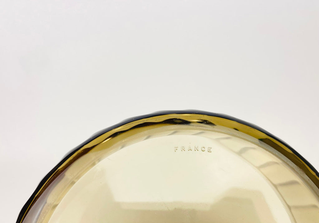 Product image for 'vintage arcopal smokey brown glass bowls set of 2 made in france' (view f514dc)