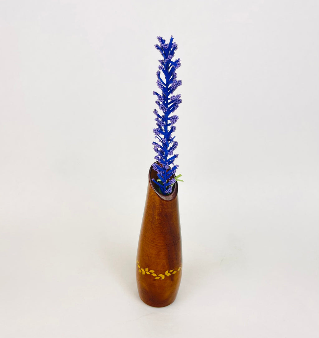 Product image for 'vintage tapered wood vase inlay gold geometric shape bottom' (view ccafd4)