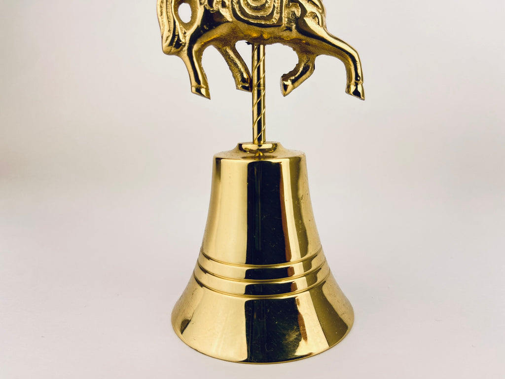Product image for 'vintage horse carousel brass bell' (view 03f2a2)