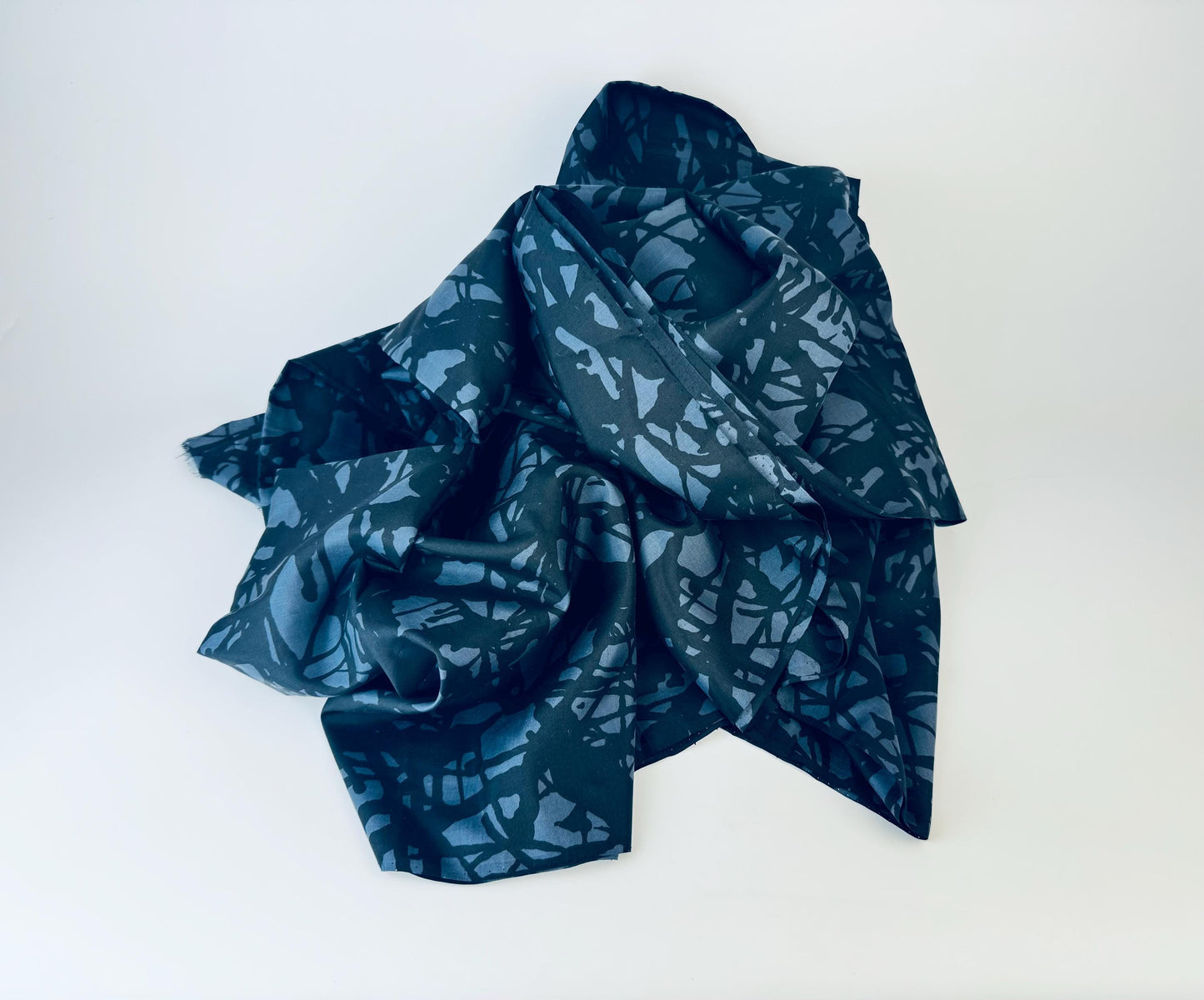 Product image for 'vintage black grey abstract silky polyester fabric 36 x 144' (view 6ff41a)