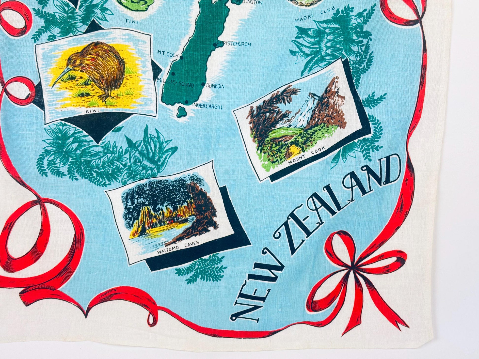 Product image for 'vintage new zealand linen kitchen tea towel new zealand souvenir' (view 705380)