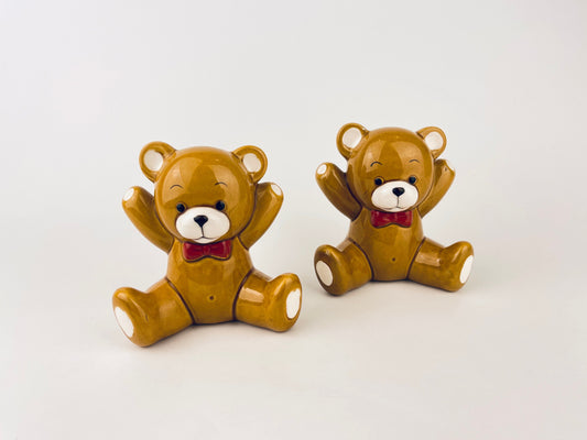 Product image for 'vintage glazed ceramic teddy bear wall decor hooks made in japan nursery childrens room decor set of two 2' (view 6ac5e3)