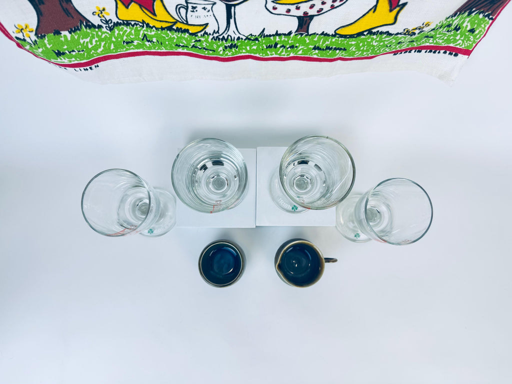 Product image for 'vintage irish coffee gift set 1970s glassware cream sugar linen towel' (view 884581)