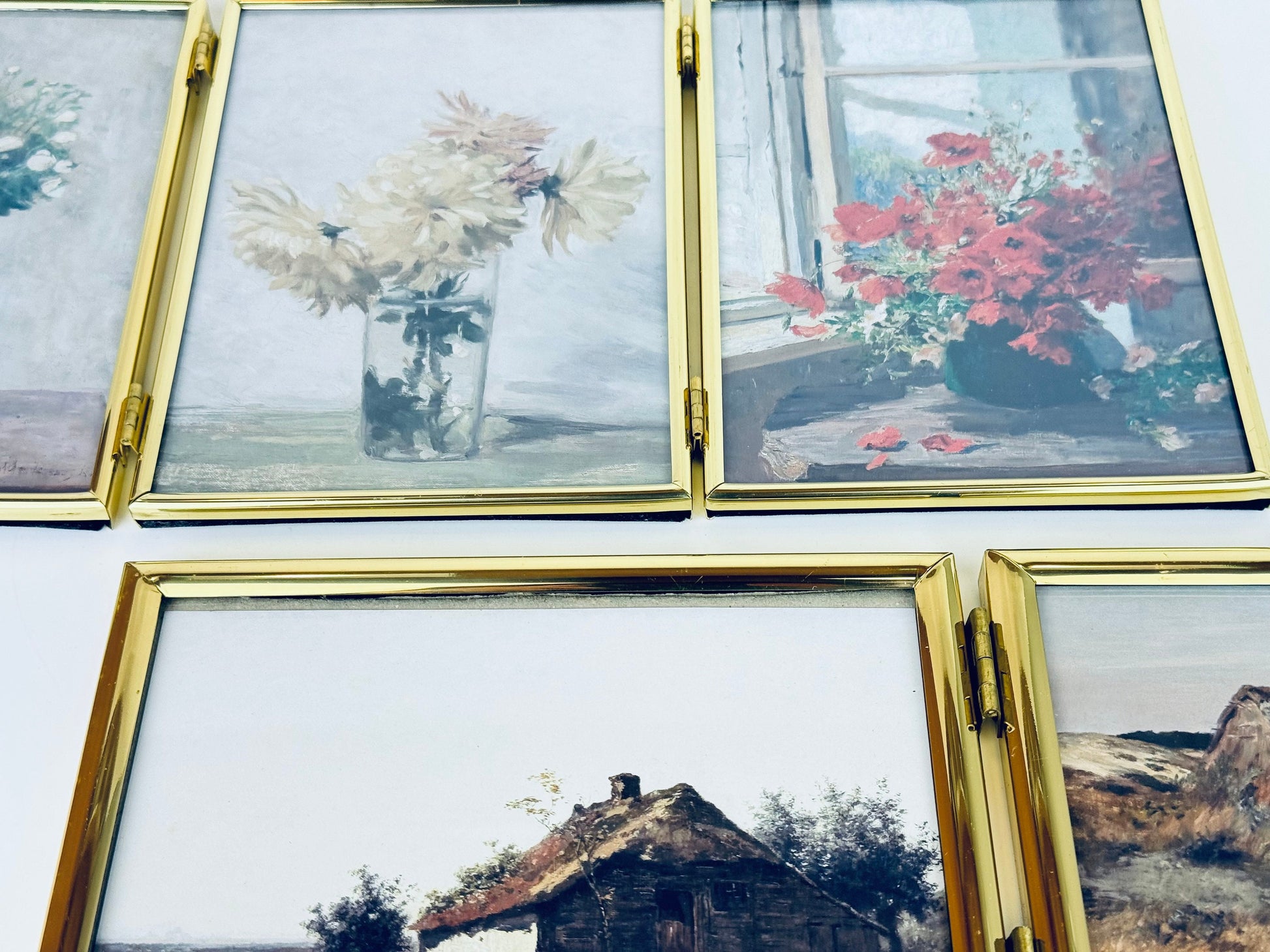 Product image for 'vintage gold solid brass tabletop picture frame book made in korea sold separately' (view ef0ffa)