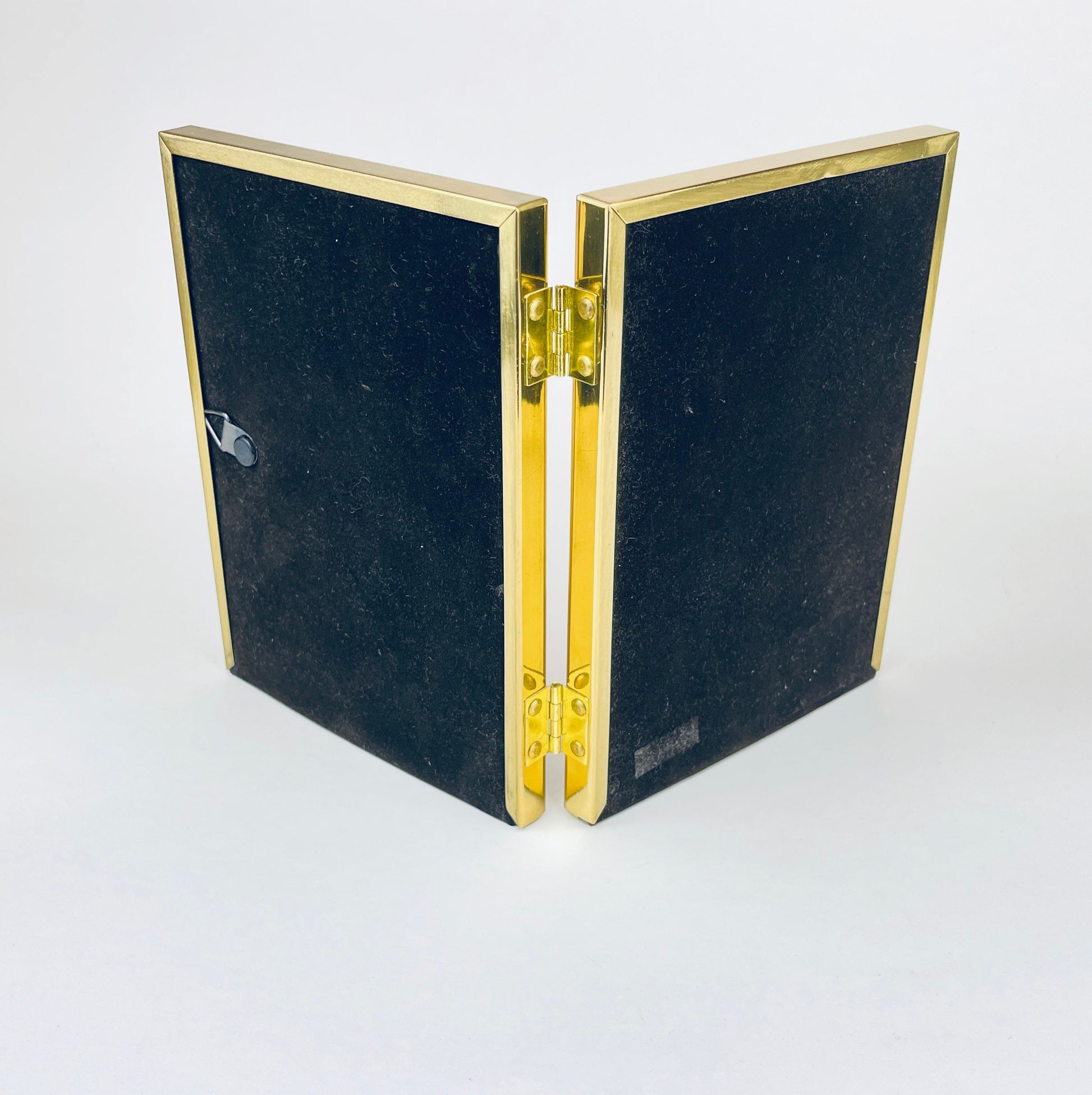 Product image for 'vintage solid brass gold tabletop picture frame books hand polished lacquer coated sold separately' (view 67f6cb)