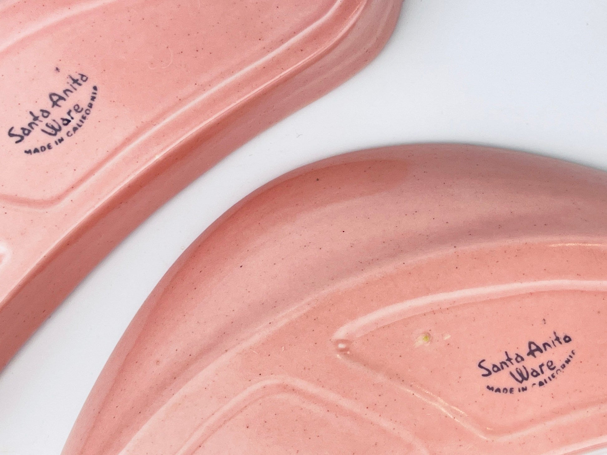 Product image for 'vintage 1950s pink boomerang dishes santa anita ware california mcm atomic ceramic tray set' (view 420912)