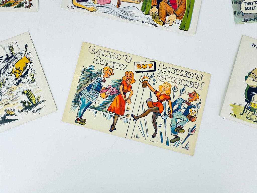 Product image for 'vintage funny gag cartoon postcards sold separately made in usa' (view 91b3d0)