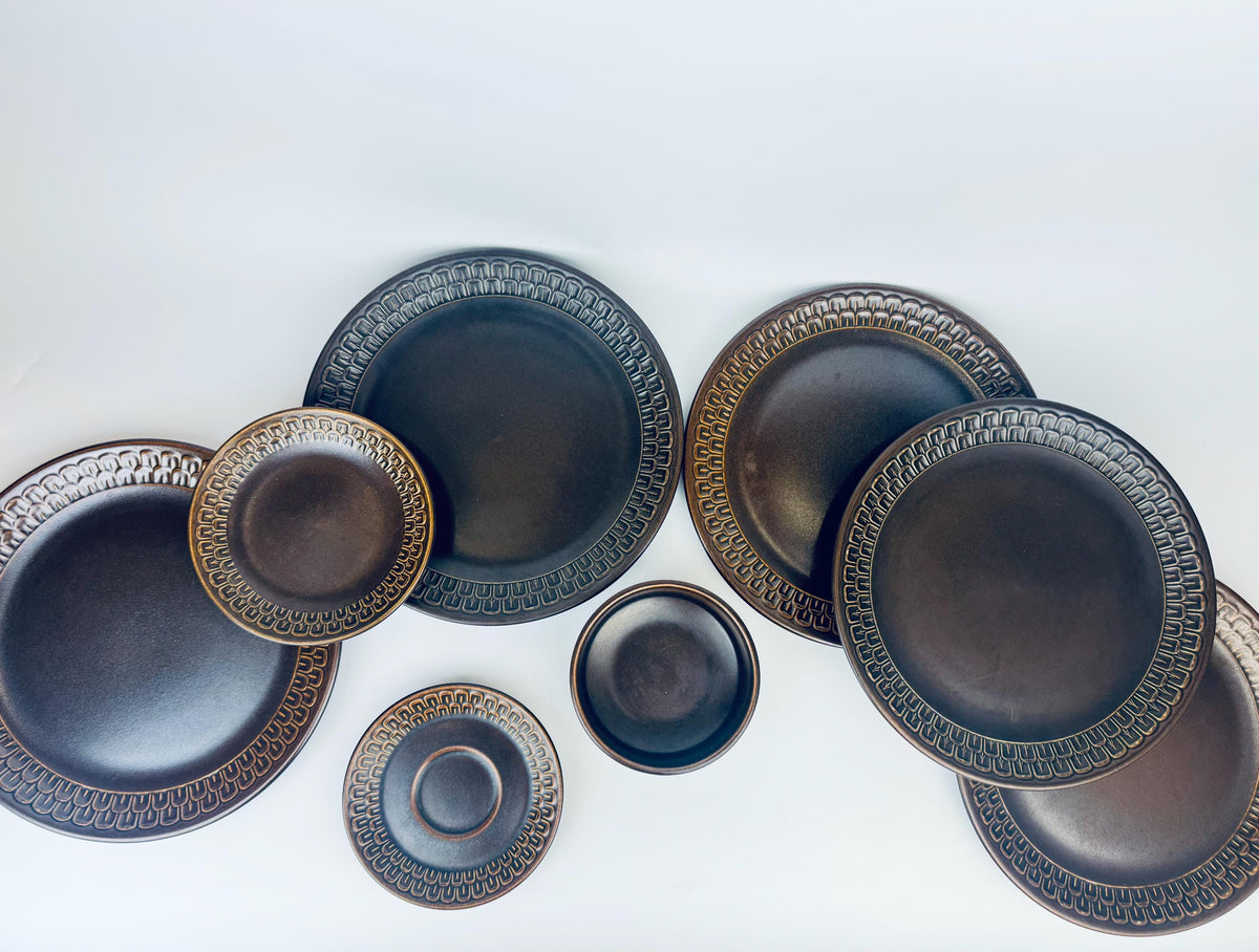 Product image for 'vintage brown pennine pattern wedgwood english plate saucer bowl replacement made in england sold separately' (view 6487c9)