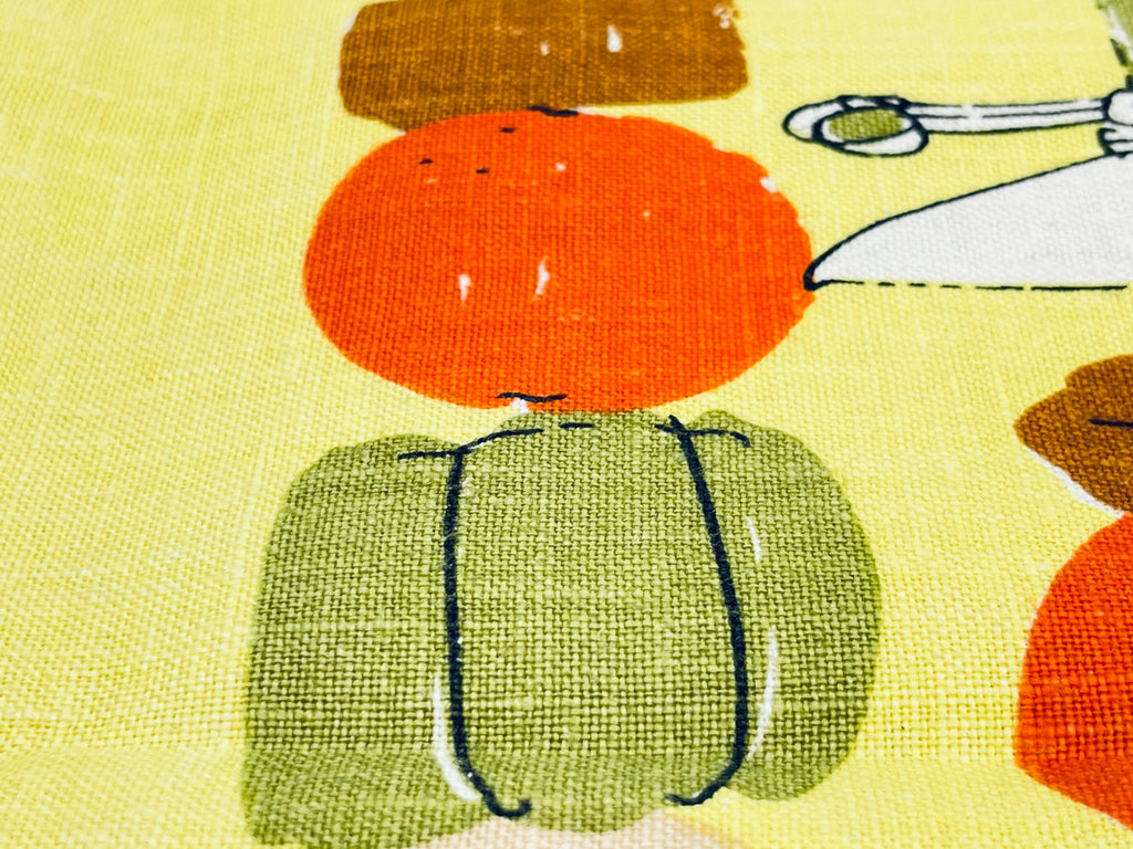 Product image for 'vintage bbq wine glass tea towel bbq statement towel all pure linen fast colours hand printed' (view 9d0a3e)