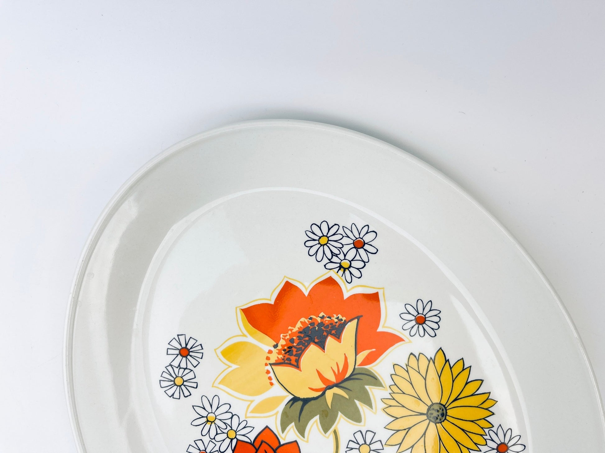 Product image for 'vintage pasadena johnson bros oval serving tray plater flower pattern ironstone made in england' (view 67d1cb)