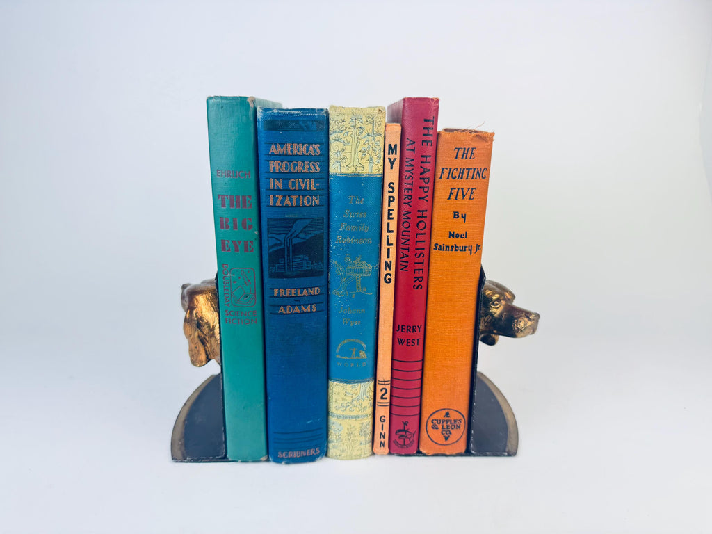 Product image for 'vintage spaniel dog metal bookends set of two 2' (view 3008ab)