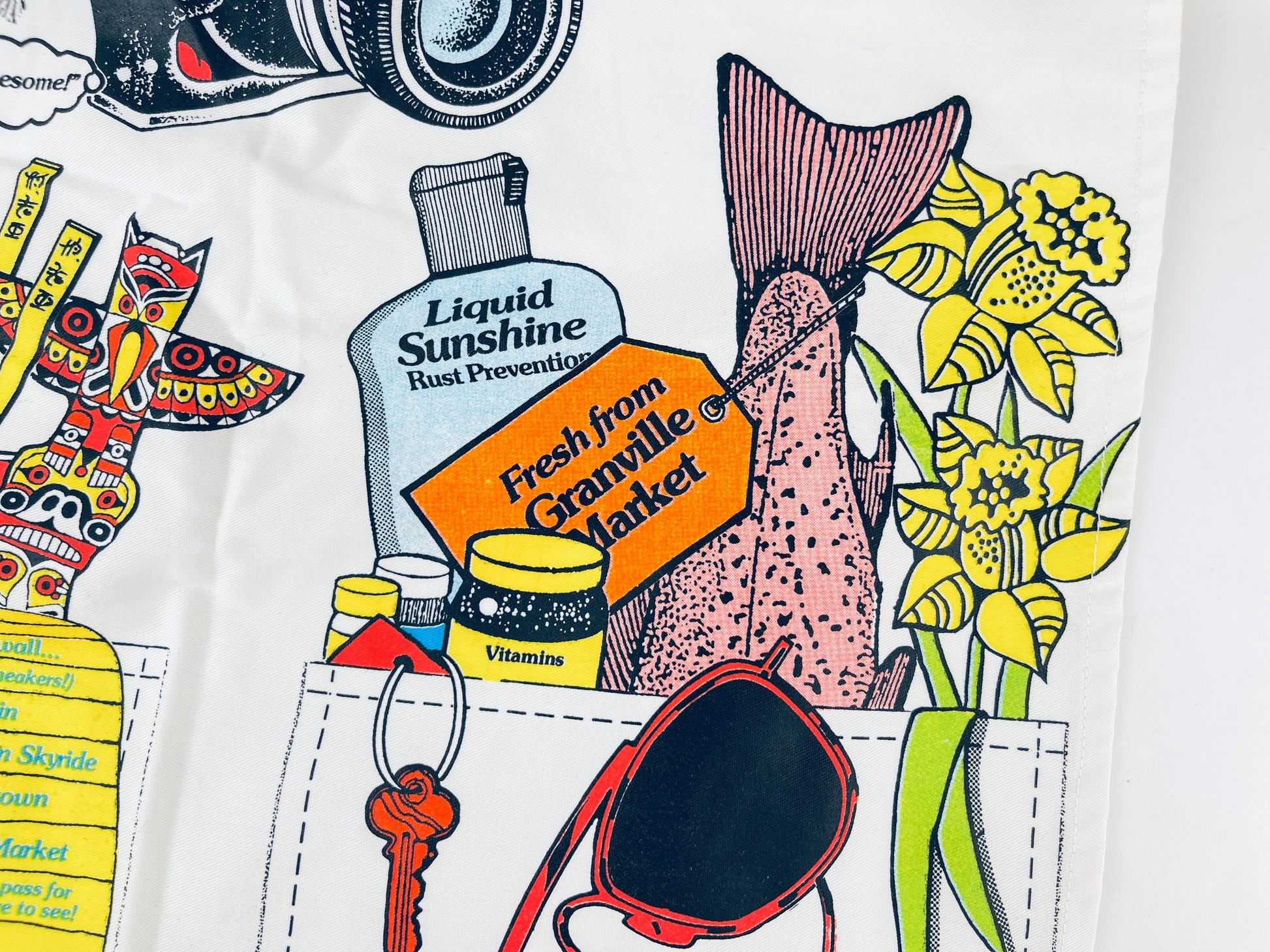 Product image for 'vintage funny vancouver british columbia canada tourism full apron landmark locations social bull factory' (view ec5b7b)