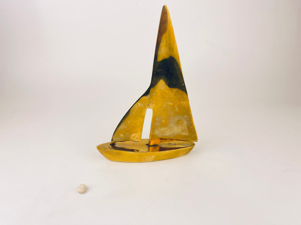Product image for 'vintage brass sailboat sculptures mid century nautical elegance sold separately' (view f52eb4)