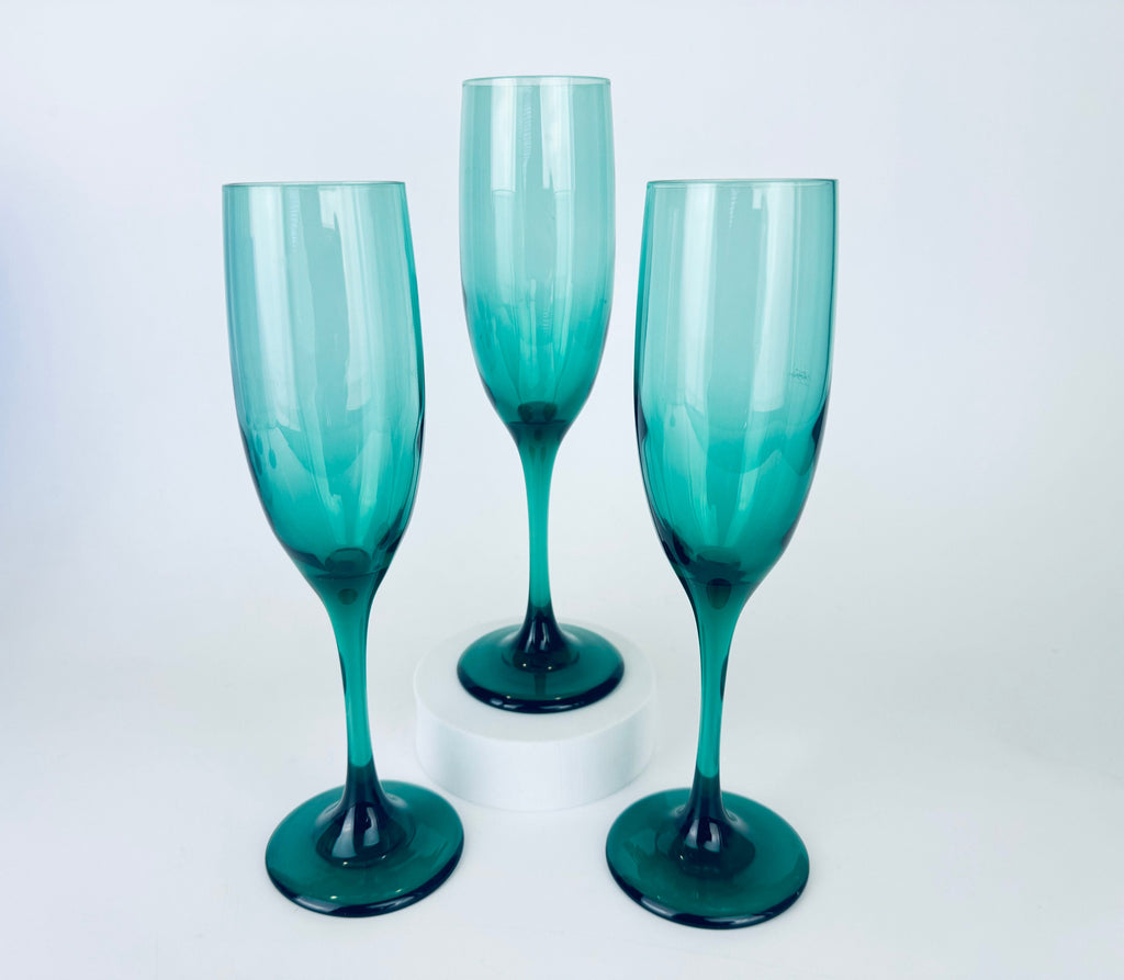 Product image for 'vintage libbey fluted champagne drinking glasses sets sold separately' (view 385efb)