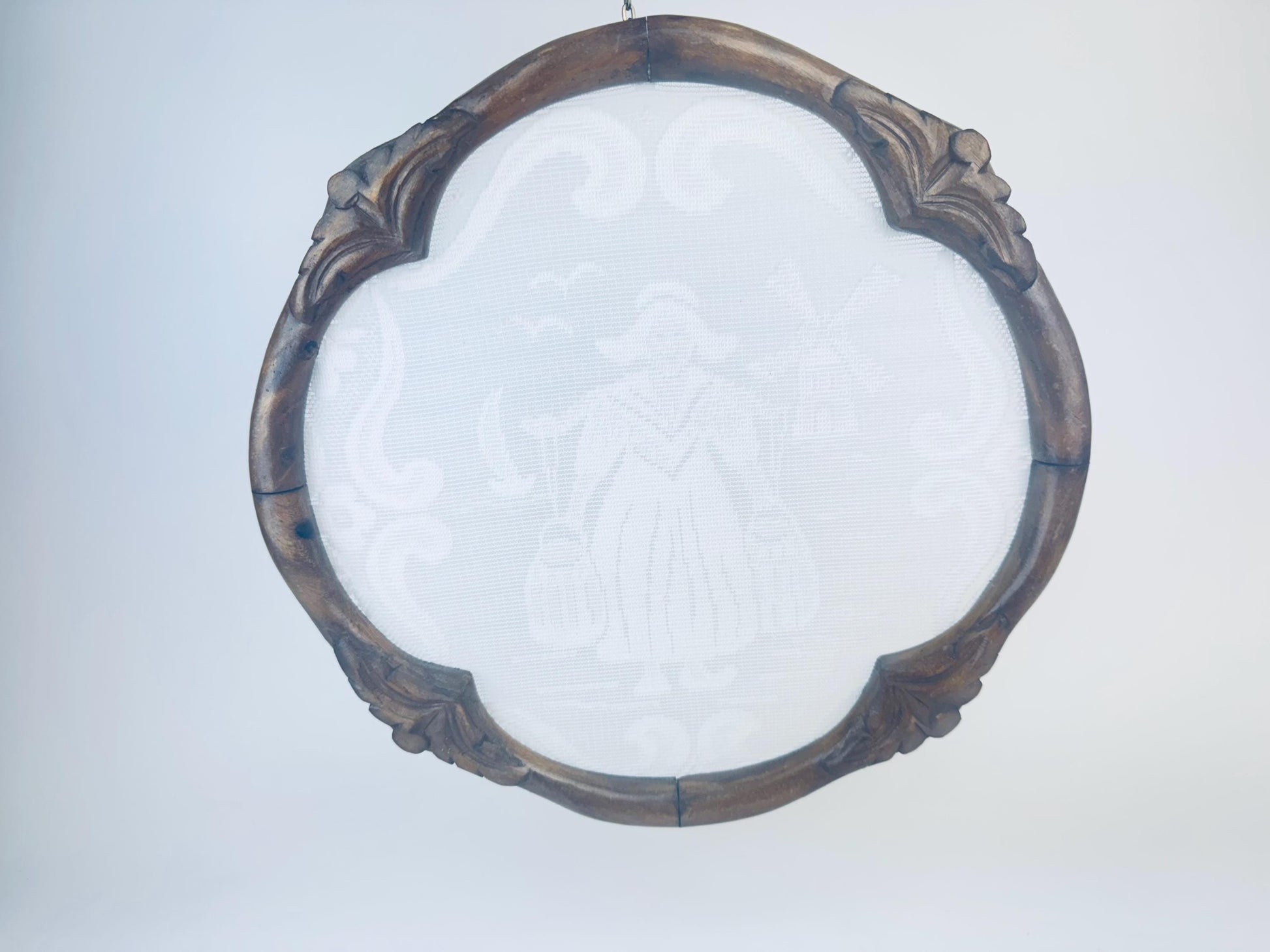 Product image for 'vintage dutch lace wall art carved wood frame window screen' (view 4ff8a2)