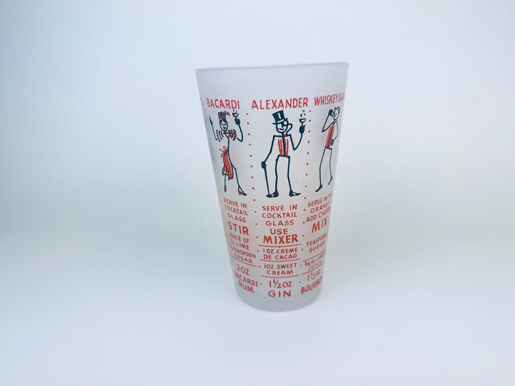 Product image for 'vintage federal glass cocktail shaker vintage cocktail recipes' (view fbb03f)