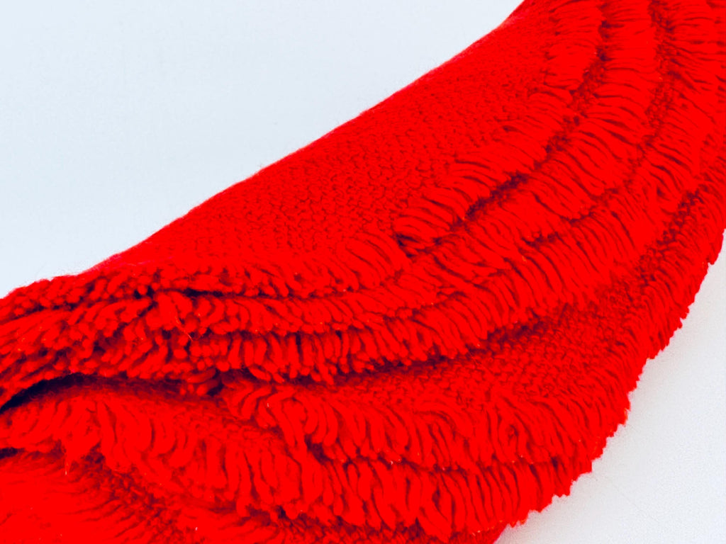 Product image for 'vintage red oval fringe place mats set of six 6' (view a61908)