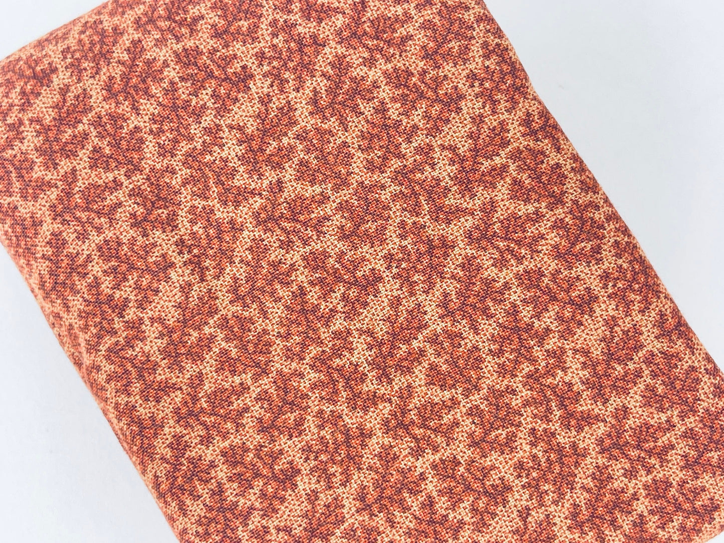 Product image for 'vintage red cream textured fabric retro pattern for quilting or upholstery' (view 0509e0)