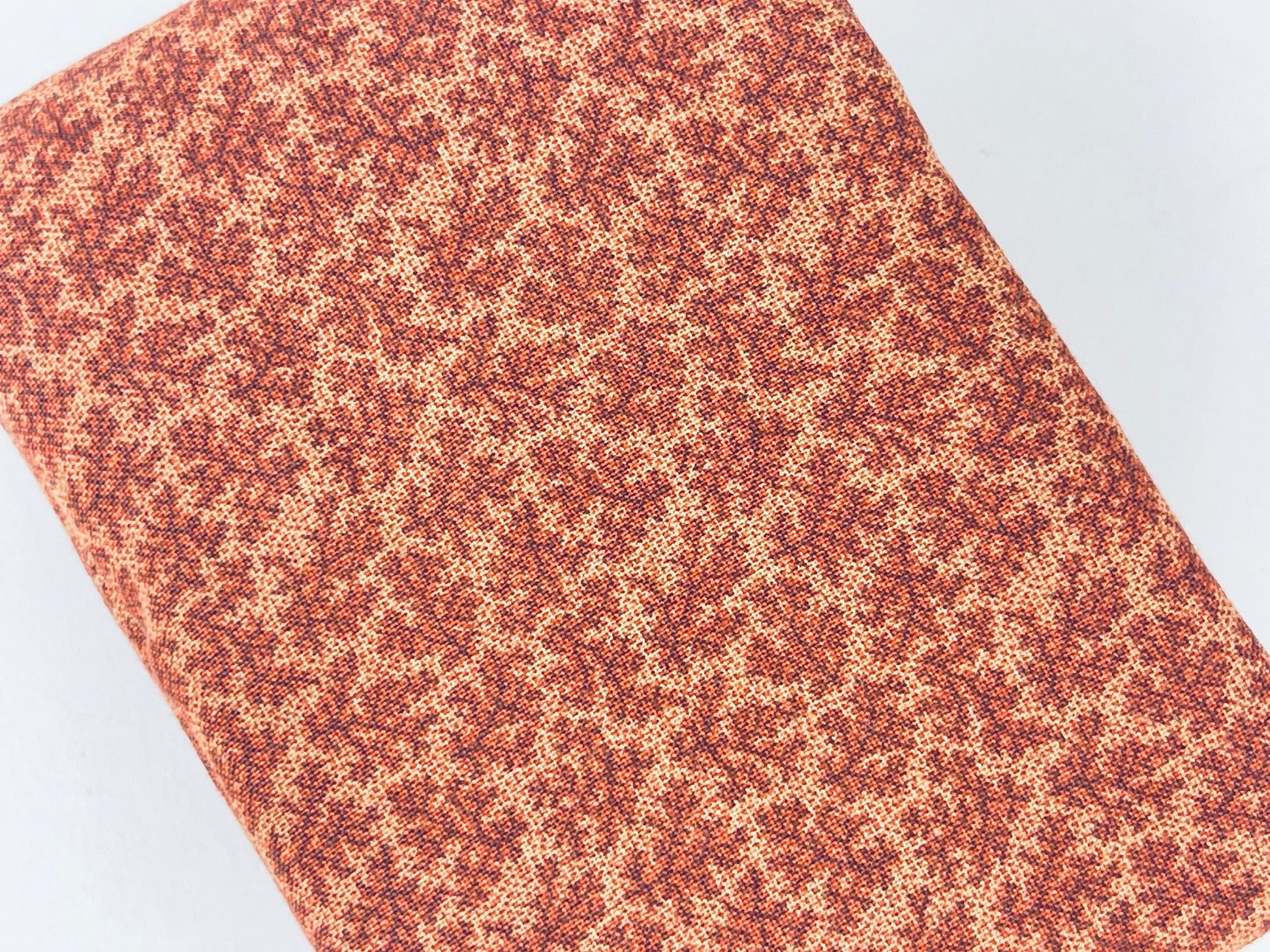 Product image for 'vintage red cream textured fabric retro pattern for quilting or upholstery' (view 0509e0)