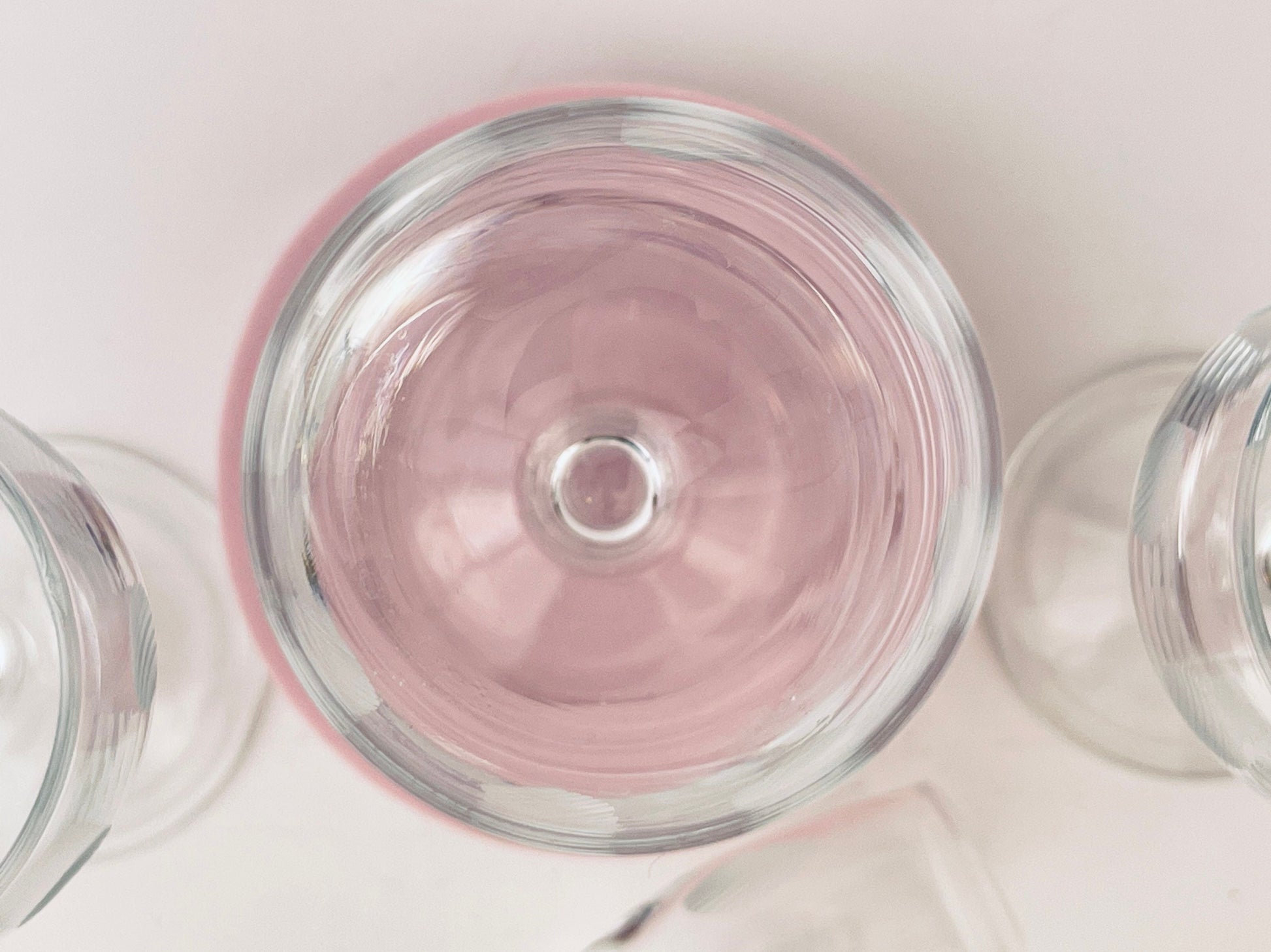 Product image for 'vintage etched polka dot clear port sherry glasses set of four 4' (view 93623c)