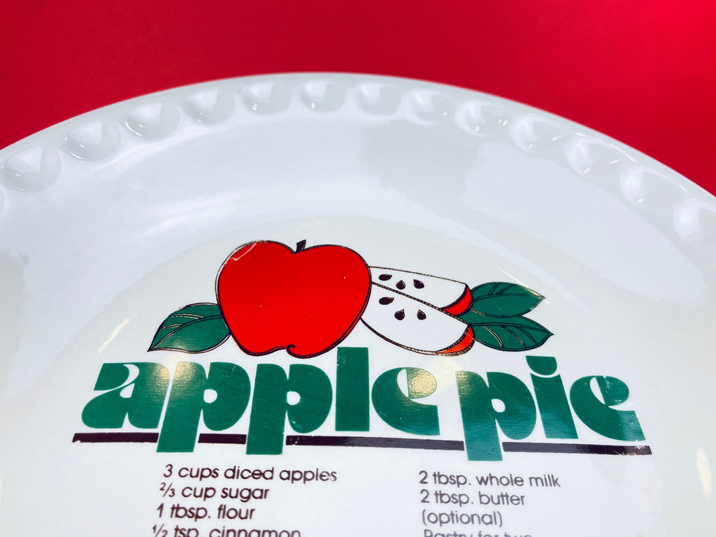 Product image for 'vintage ceramic pie plates strawberry apple pie recipe sold separately' (view d0d0cc)