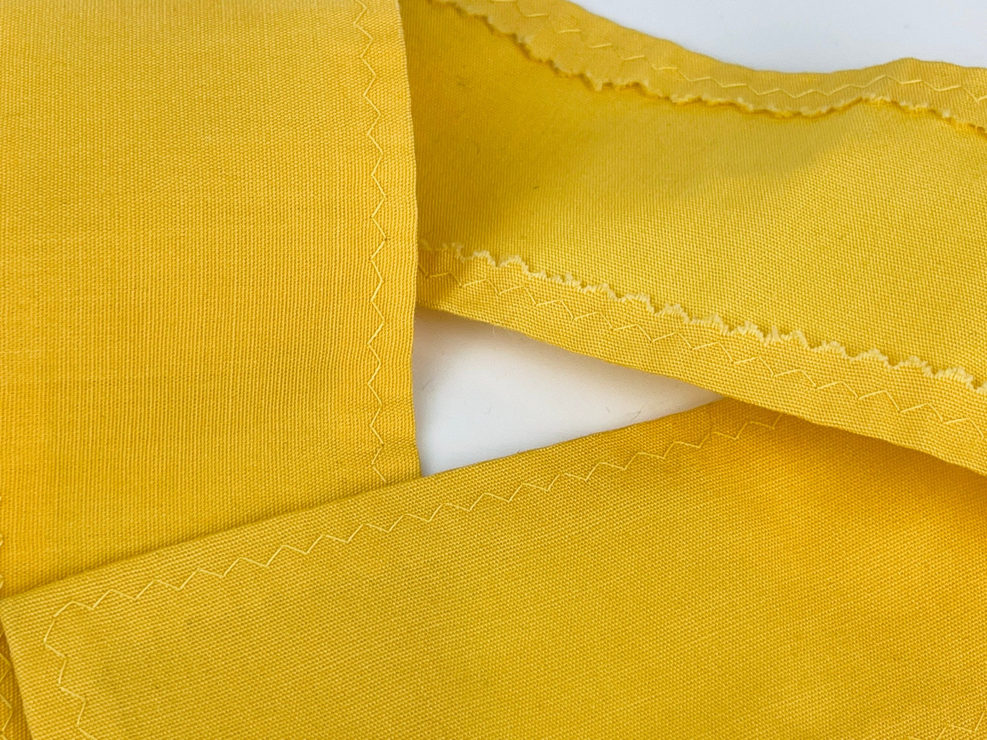 Product image for 'vintage yellow black embroidered waist apron right pocket detail' (view b5924c)