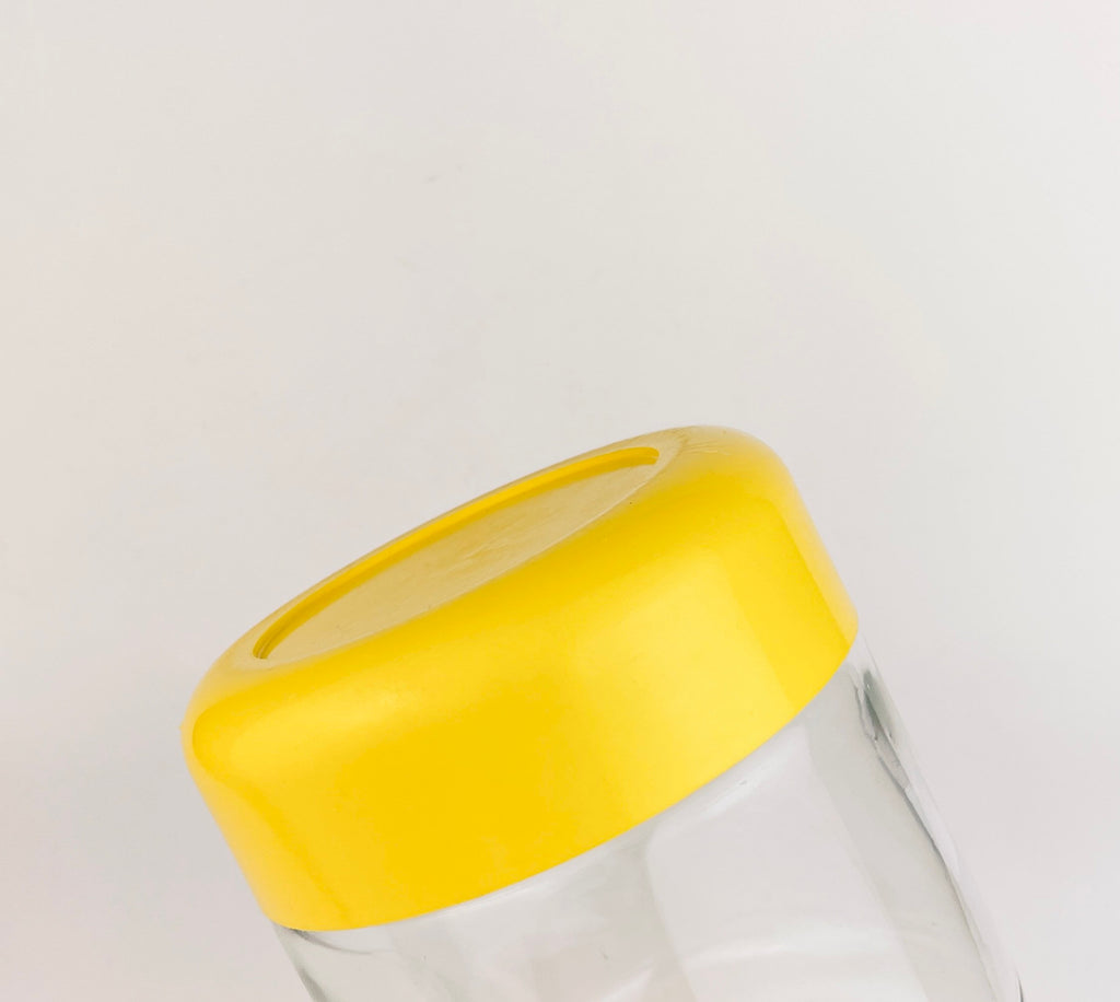 Product image for 'vintage heller designs by massimo vignelli yellow plastic top countertop canister' (view 1bd60e)