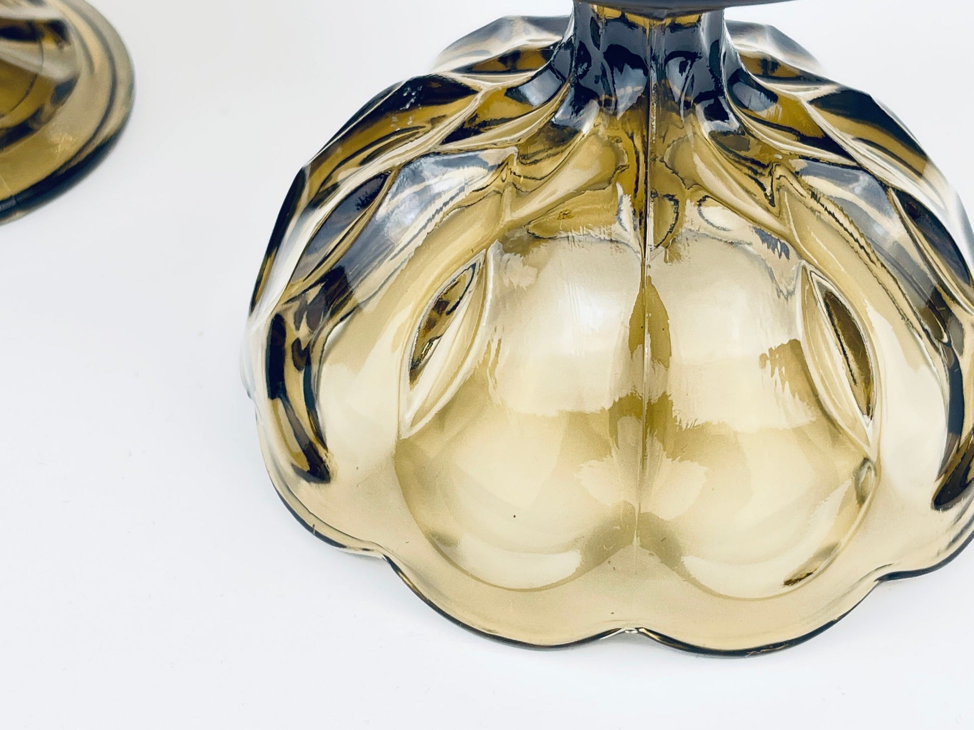 Product image for 'vintage anchor hocking smokey grey glass dessert bowls set of 2' (view 881d06)