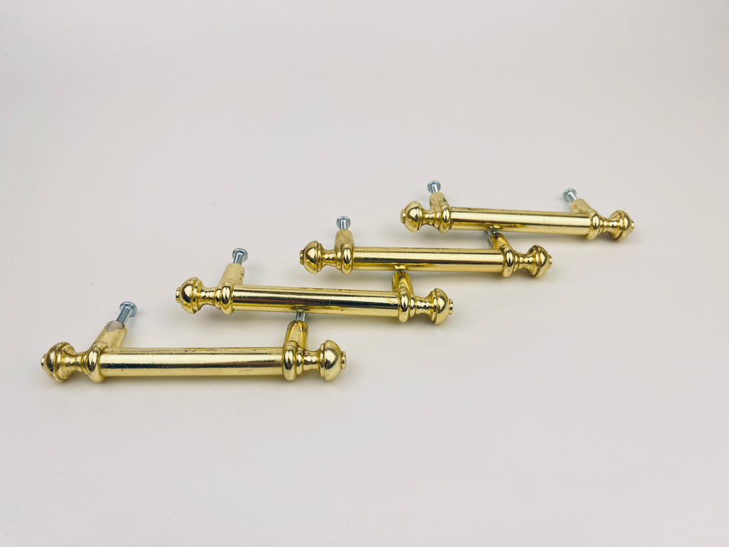 Product image for 'vintage solid brass drawer pull hardware attractive aged brass patina' (view f3c3fc)