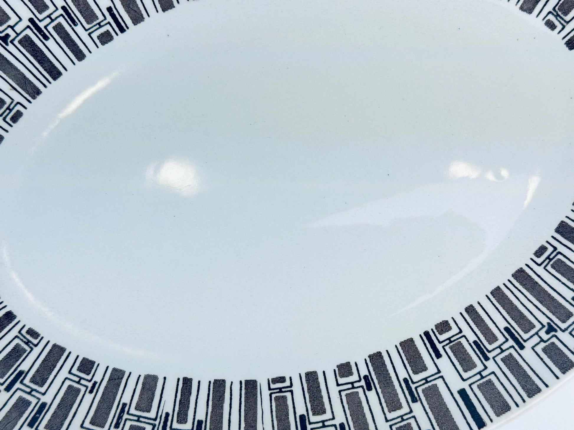Product image for 'vintage espresso ridgway ironstone oval serving tray plater made in england' (view 21821c)