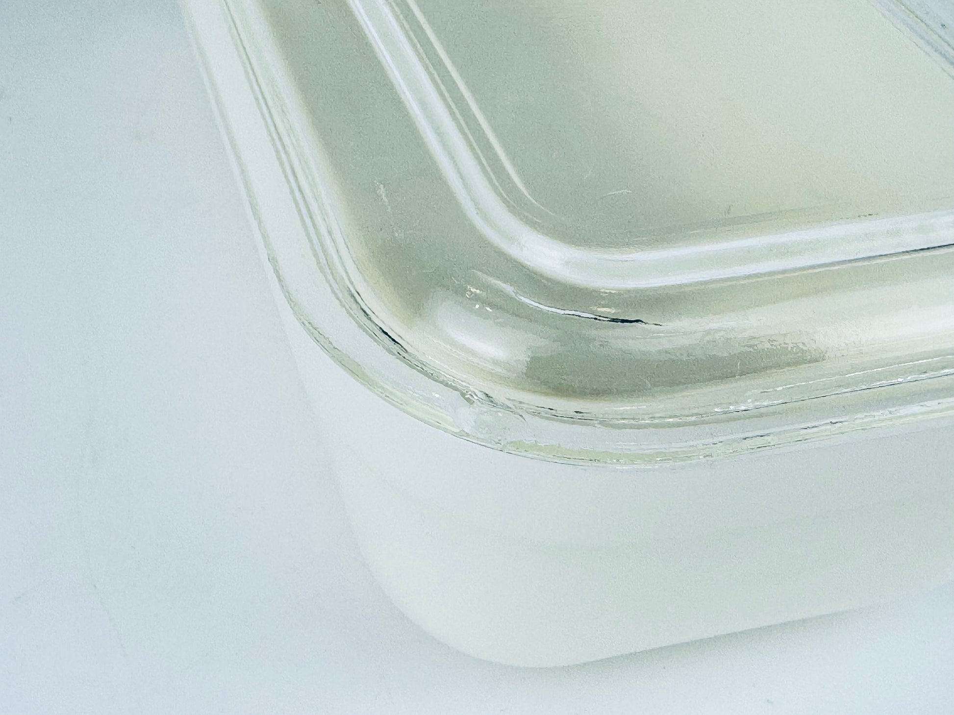 Product image for 'vintage fire king white milk glass refrigerator dish lid made in usa' (view 78987b)