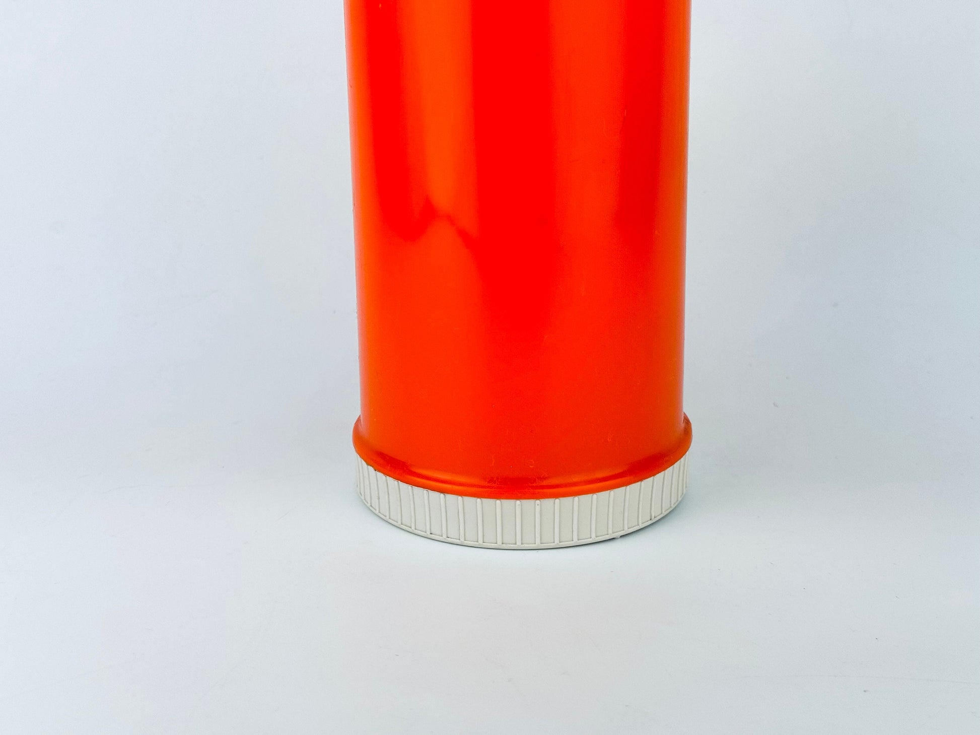 Product image for 'vintage bright orange plastic thermos insulated vacuum sealed jar model 24f made in canada' (view 7fbc70)