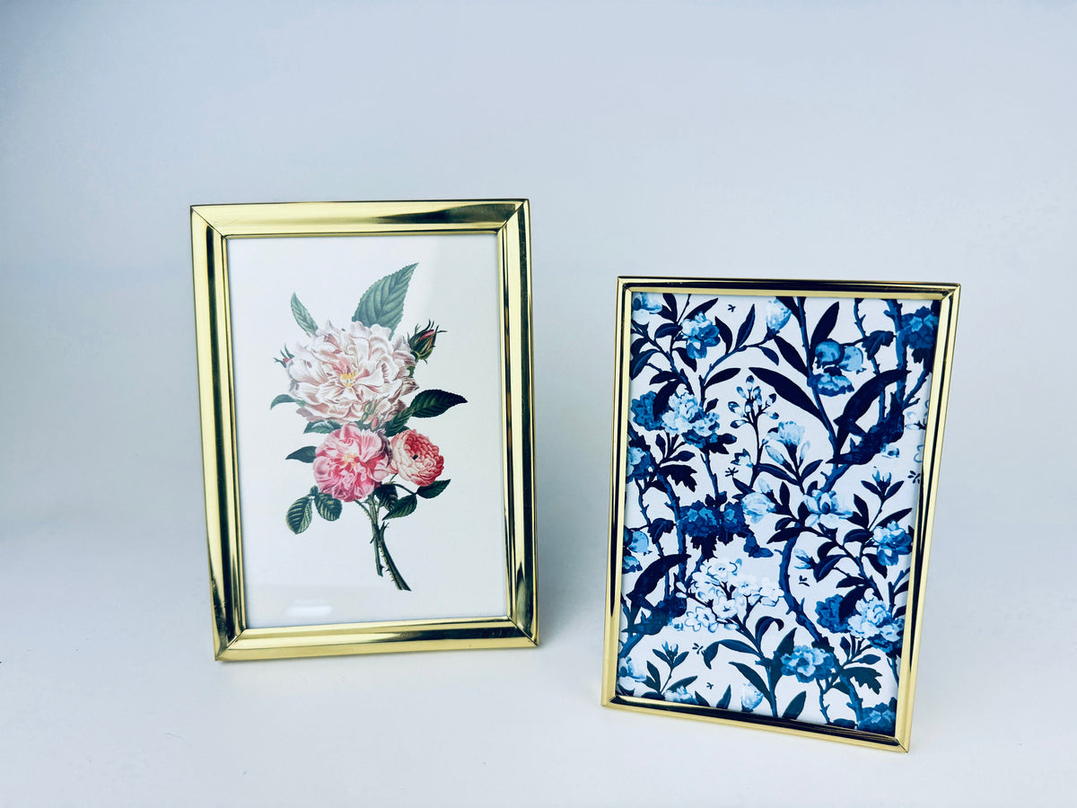 Product image for 'vintage solid brass gold tabletop picture frames 4 x 6 sold separately' (view dc965a)
