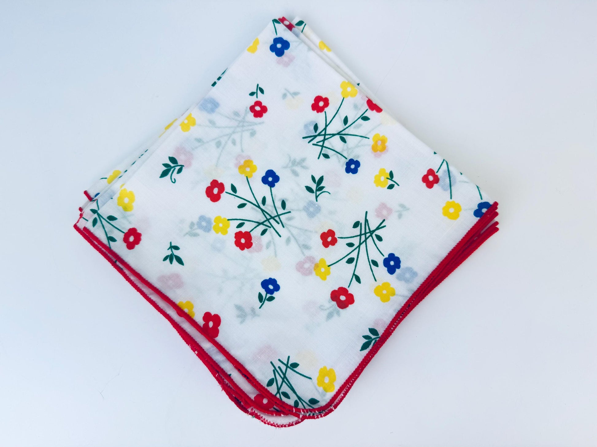 Product image for 'vintage 80s floral cloth napkins set of four 4 new old stock nos made in hong kong' (view 89fc4f)