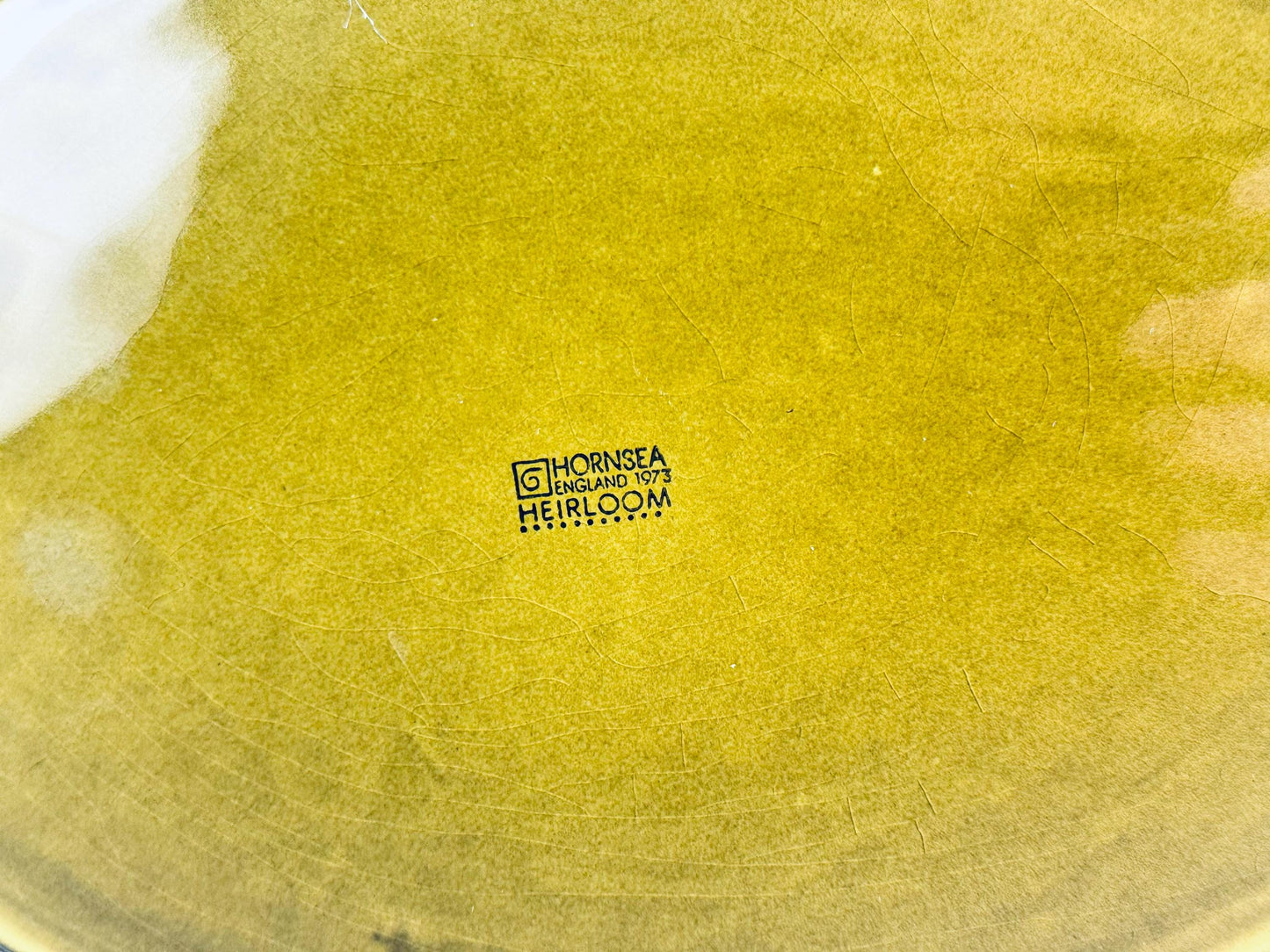Product image for 'vintage hornsea england olive green oval platter plate heirloom pattern' (view 0c28c5)