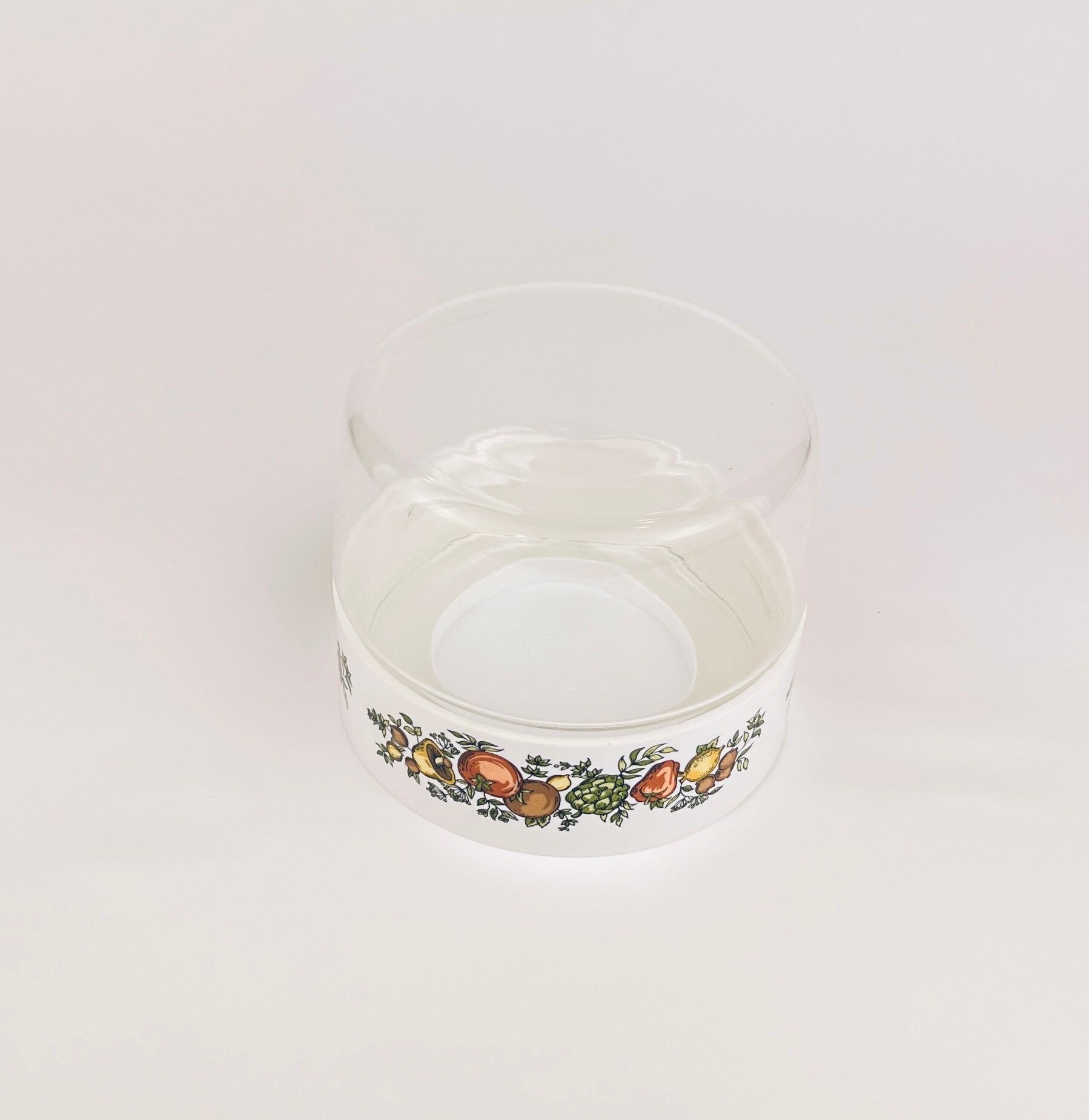 Product image for 'vintage air tight pyrex spice of life glass plastic jar container made in usa sold separately' (view bf8bad)