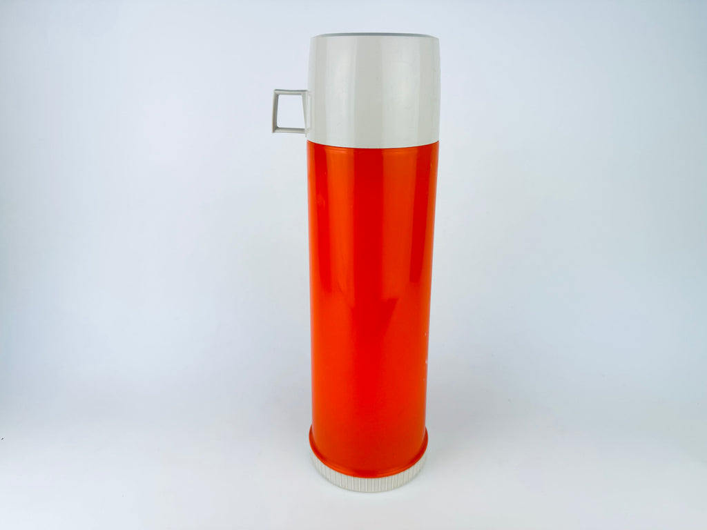 Product image for 'vintage bright orange plastic thermos insulated vacuum sealed jar model 24f made in canada' (view 4e2e8a)