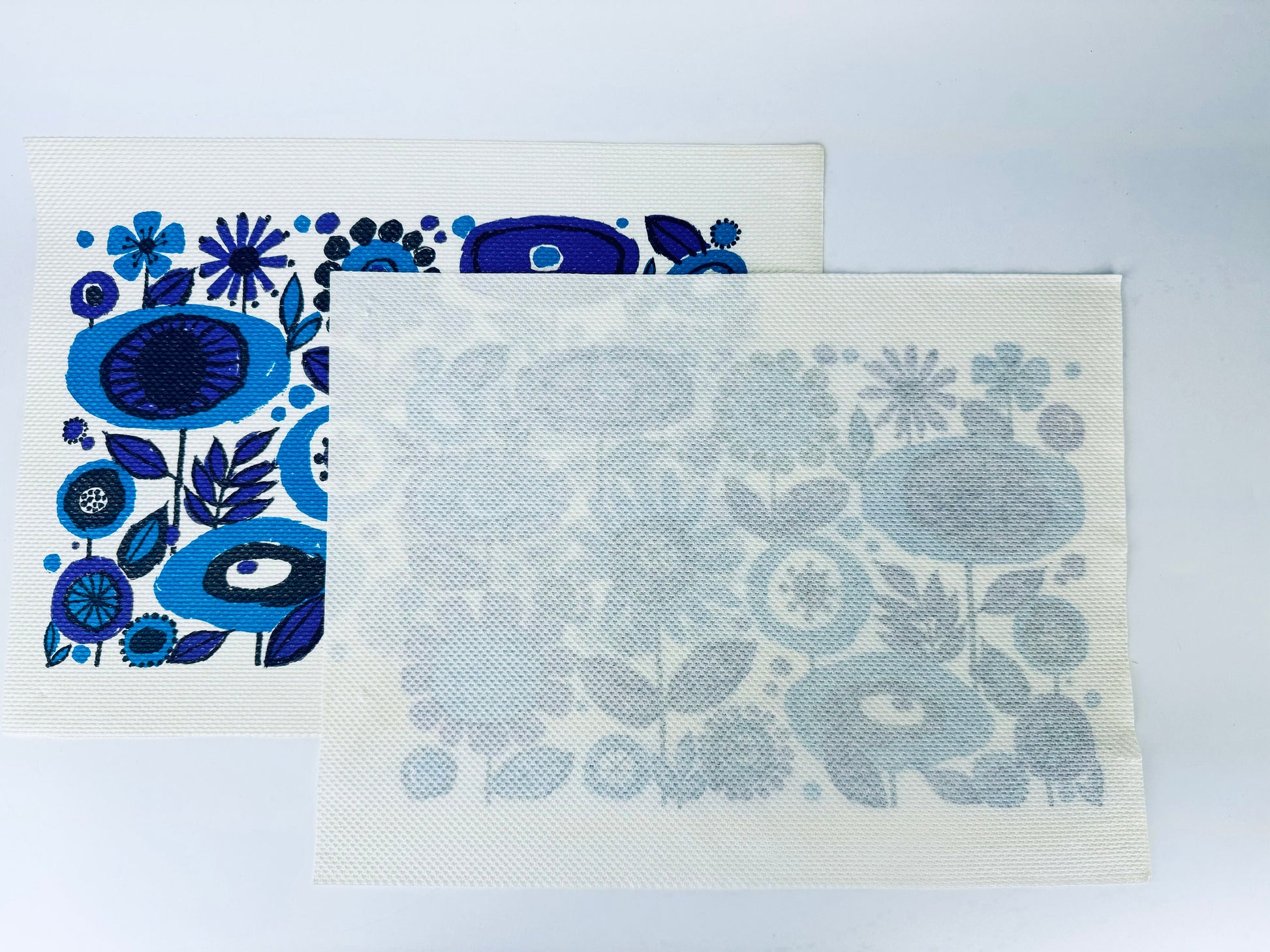 Product image for 'vintage flower power scott paper rectangular placemat set made in usa' (view c9a9a5)