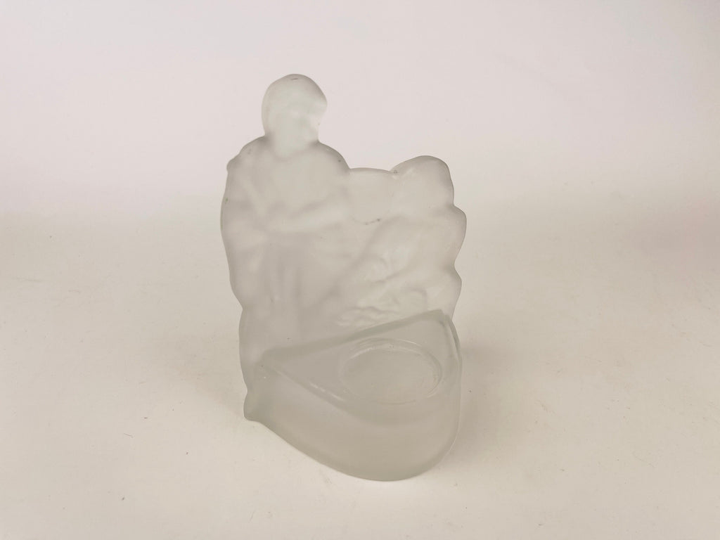 Product image for 'vintage frosted glass christmas votive candleholder mary joseph jesus nativity scene' (view 4c7763)
