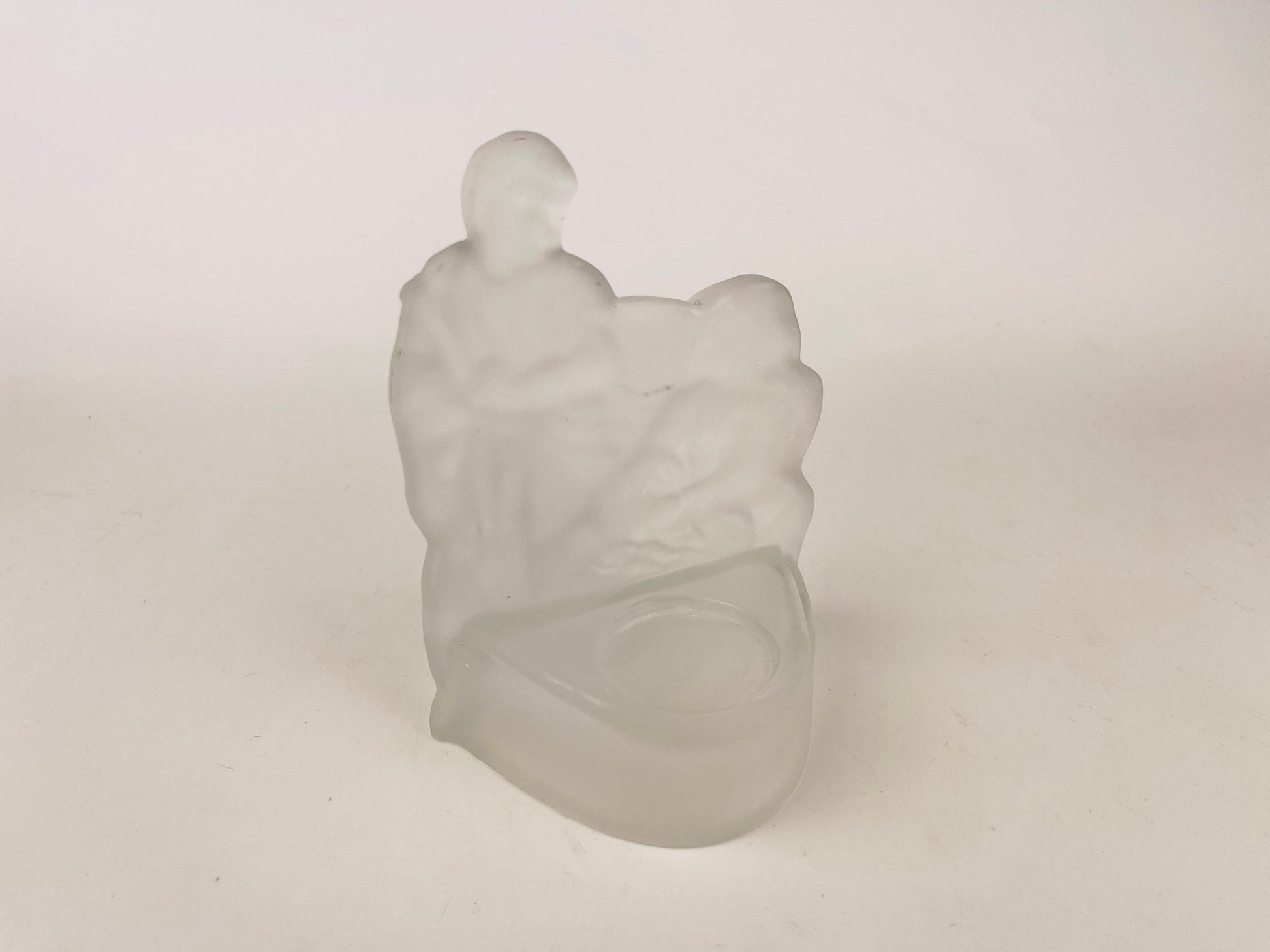 Product image for 'vintage frosted glass christmas votive candleholder mary joseph jesus nativity scene' (view 4c7763)