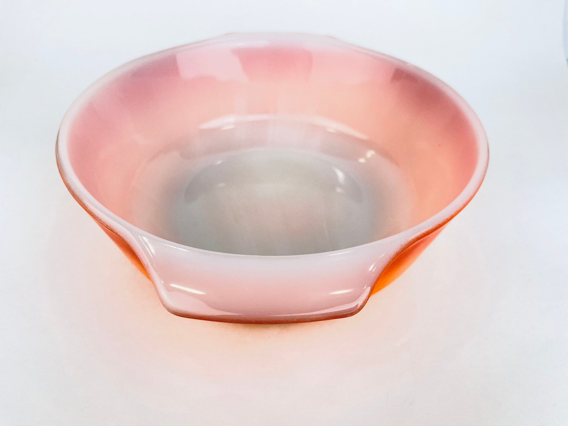 Product image for 'vintage orange ombre glass casserole dish 437 1 1 2 qt fire king anchor hocking made in usa' (view 9745e6)