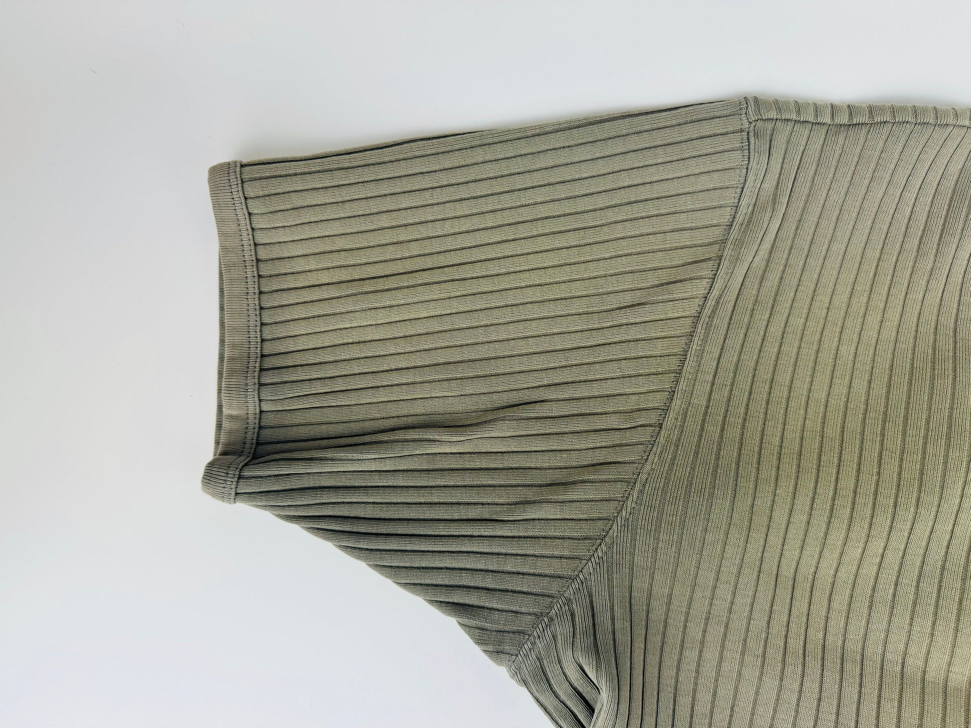 Product image for 'vintage 1990s 100 ribbed cotton short sleeve shirts black grey made in canada by rough dress sold separately' (view 534230)